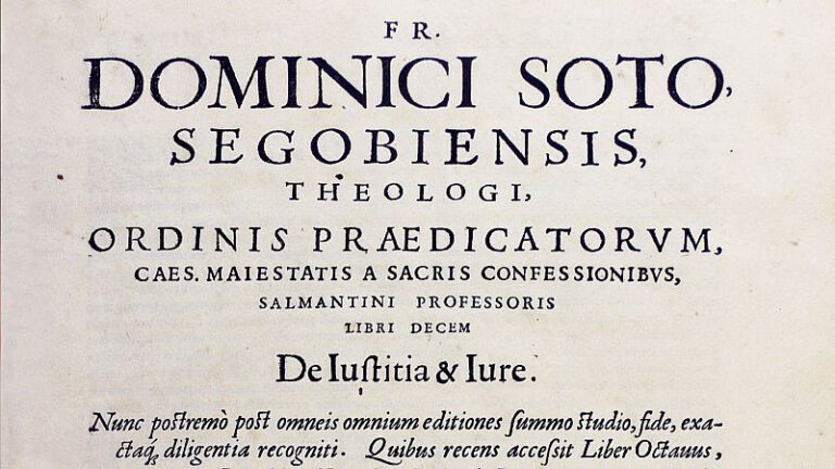 De Iustitia et Iure de Domingo de Soto: guía de lectura y proyección contemporánea
